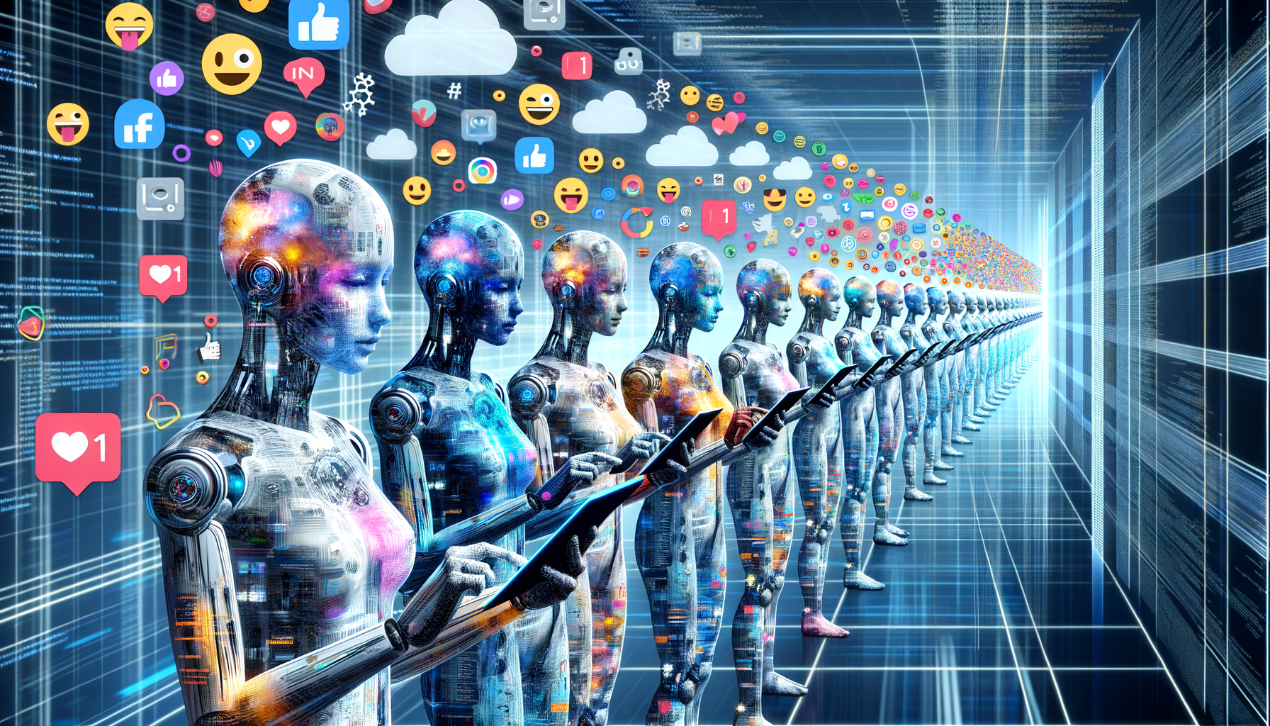 The Impact of AI Personas on the Evolution of Social Media